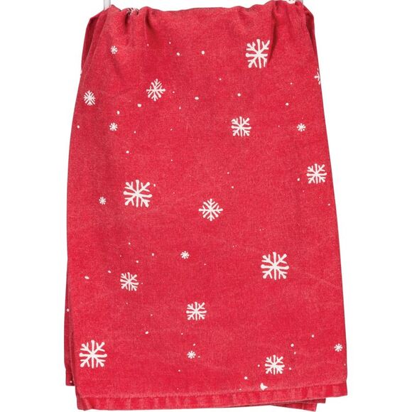 Red Truck Snowflakes Merry Christmas Happy New Year Holiday Kitchen Dish Towel - Picture 2 of 5